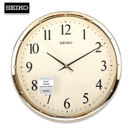 Velashop นาฬิกาแขวนผนังไซโก้ SEIKO ขนาด 12 นิ้ว ขอบทองหน้าครีม รุ่น QXA417G, QXA417