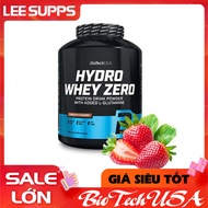 HYDRO WHEY ZERO BiotechUSA 82 Servings 4LBS Strawberry - Premium Hydrolyzed Whey Powder