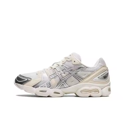 ASICS GEL Nimbus 9 Casual Shoes Unisex Low Top White/Beige/Silver 1201A801-100