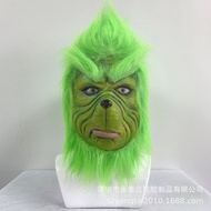 Stock Christmas Grinch Latex Mask, Grinch Movie Merchandise, Grinch Headgear in Stock Elegance  Atmo