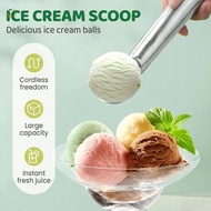 Heavy Duty Aluminum Ice Cream Scoop - Nonstick Ergonomic Handle for Gelato Sorbet Cookie Dough