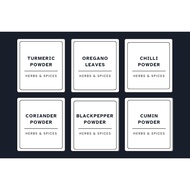 Sticker for HERBS and SPICES