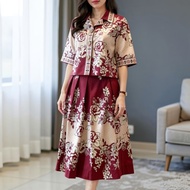 [XL-3L] BATIK SKIRT SET-14505
