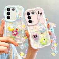 Casing Vivo V27e Phone Casing Vivo V27 V27pro Casing Cute Casing Cream Edge Phone Three-dimensional 