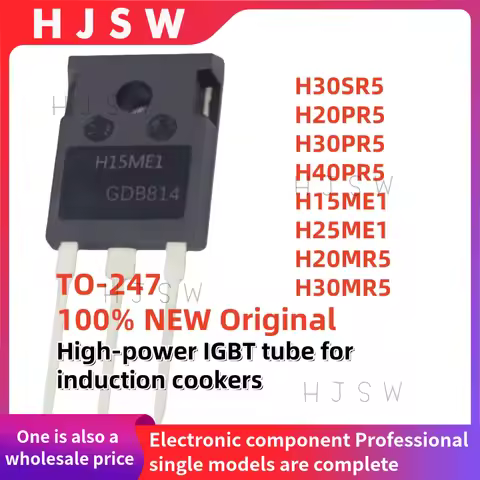 5PCS 100% Brand New Original H15ME1 H20MR5 H20PR5 H25ME1 H30PR5 H30MR5 H30SR5 H40PR5 TO247 IGBT powe