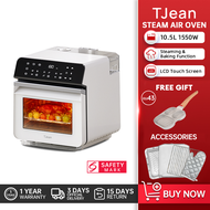 TJean Smart Steam Oven 10.5L Rapid Steam Output Air Fryer Steamer Oil-free Steaming &amp; Baking Machine Self-cleaning Electric Oven