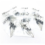 ,, 8 Commonly Used Diode Tube Bags 1N4148 1N4007 FR107 1N5819 1N5822 1N5408