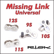 2 pairs Rantai Basikal Link Bicycle Chain Missing Link Magic Buckle RISK MTB RB 10S 11S 12S Speed