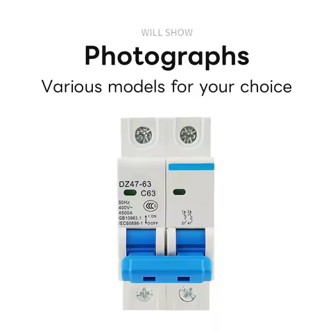 2P Photovoltaic DC Circuit Breaker C45 Switch 400V 6A 10A 16A 32A 40A 50A 63A Air Switch Automatic S