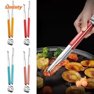 UMISTY Toast Bread Clamp, BBQ Meat Bun Utensil Tong Food Tongs, Household Buffet Clips Korean Stainless Steel Cooking Tongs Kitchen Tools