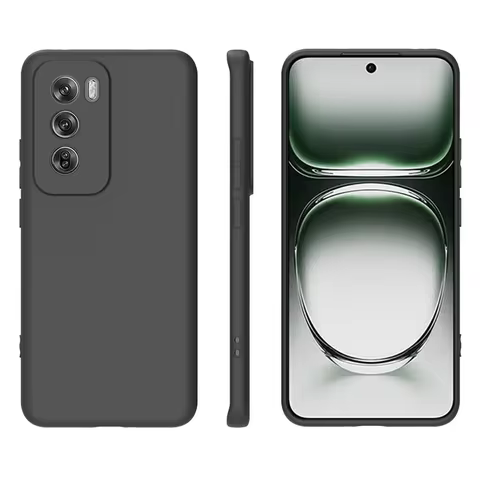 For OPPO Reno 12 5G Case 12Pro TPU Soft Black Slim Matte Silicone Case for OPPO Reno 12 Pro Back Cov