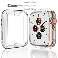 เคสสำหรับ Apple Watch TPU Ultra 2/Ultra 49มม. 38มม. 42มม. IWatch Series Se/ 6/5/4ปกป้องหน้าจอ44มม. 40มม. เคสกันกระแทกรอบด้าน41มม. 45มม. สำหรับ Apple Watch Series 9/8/7