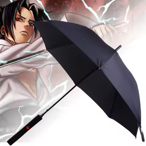 Uchiha Sasuke Katana Umbrella Naruto Long Handle Kusanagi Sword Parasol Ninja Cosplay Japanes Katana