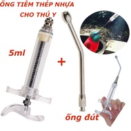 5ml Parrot feeding syringe - syringe with feeding tube for parrots is environmentally friendly and l