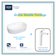 Grohe 600mm Eurocosmo Counter Top Basin + Grohe Eurostyle Sink Mixer Tap XL Bundle Package