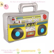 NONEDYODYE PVC Inflatable Balloons Reusable 80's 90's Party Decorations Musical Carnival Party Photo