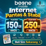 SIMKAD BeONE MOBILE (250GB / 150GB) | COVERAGE MAXIS