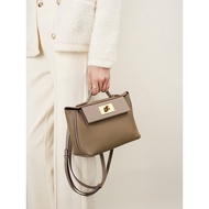 Female Bag New 2424mini First Layer Cowhide Dumpling Bag Wing Bag Portable Shoulder Messenger Backpa
