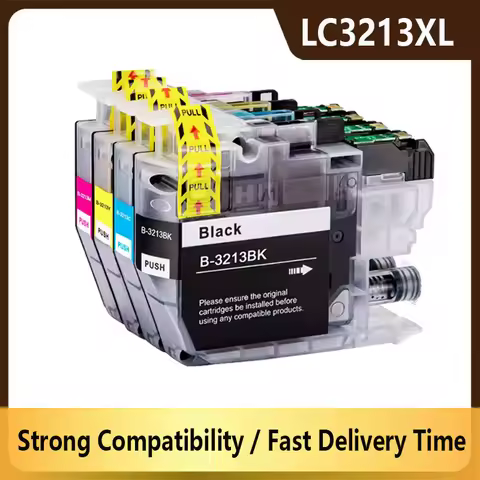 LC3211 LC3213 Compatible Ink Cartridges For Brother LC 3213 XL DCP-J572DW DCP-J772DW DCP-J774DW MFC-