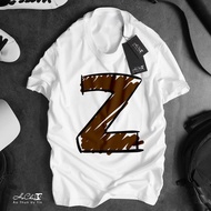 Letter T-Shirt - Z - HoCha89 - High Quality Chain Collar Sewing (Real Picture)