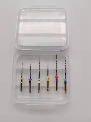 6pcs/Box Dental Heat Activated Canal Root Files SX-F3 21mm 25mm Dentist Tools Can Bend for Preparing