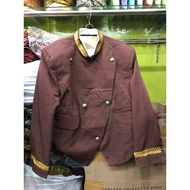 Dark brown solo beskap | Embroidered solo beskap | Beskap manggolo | Javanese traditional beskap | S