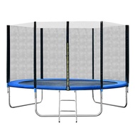 Popular Outdoor Commercial Large Trampoline Children Adult Trampoline Park Amusement Coil Spring Bed with Safety Net