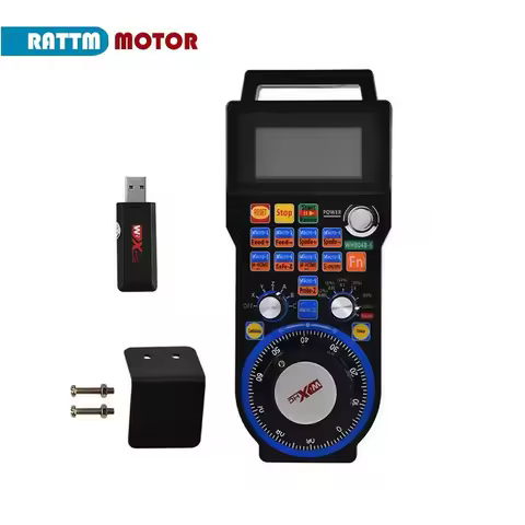 【USA&DE Stock】4 / 6 Axis XHC Mach3 / NC Studio MPG Pendant CNC Wireless Handwheel Manual USB Receive