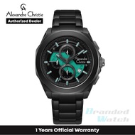 [Official Warranty] Alexandre Christie 6645MCBIPBALE Men's Black Dial Stainless Steel Strap Watch
