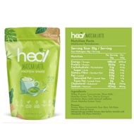 Heal Nutrition, High Vegan Protein Shake Matcha Latte ,15 Servings Value Pack (480g) (Assorted)