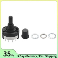 3P4T 3 Pole 4 Position Single  Band  Rotary Switch w Knob