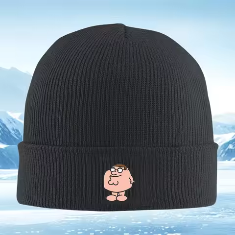 2026 Peter Griffin cartoon body face Men Women Unisex Knitted Hat Beanie Pullover Cap Winter Thermal