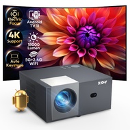 【High-end】Xgody Auto Focus 4K Projector  22000Lumens +600ANSI  Native 1080P smart projector with wif