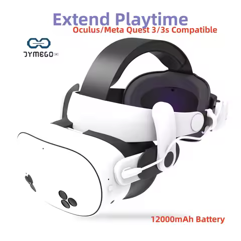 for Oculus/Meta Quest 3 and Meta Quest 3s Battery head strap VR Accessory Extended Playtime Adjustab