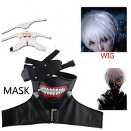 3D Tokyo Ghoul Kaneki Ken Mask Halloween Party Cool Mask Prop Zipper cosplay mask
