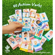 [Sandy Learning Materials] 60 Verbs Card Set - Action Verbs