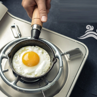 YES Nonstick Mini Cast Iron Pan Skillet Frying Egg Mold Breakfast Pot