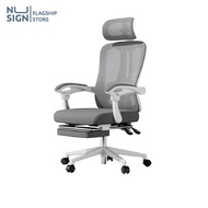 Nusign เก้าอี้ เก้าอี้ทำงาน เก้าอี้คอม เพื่อสุขภาพ ส่วนขาพับเก็บได้ อุปกรณ์สำนักงาน Office Chair