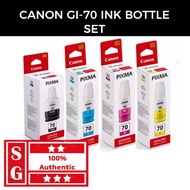 Canon Genuine Pixma Ink Bottles GI 70PGBK GI-70C GI-70M GI-70Y G5070/G6070/G7070/GM2070/GM4070 Canon