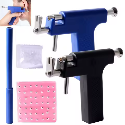 Professional Ear Piercing Gun Tool Set Professional Ear Piercing Gun Tool Set 98pcs Ear Studs Steel