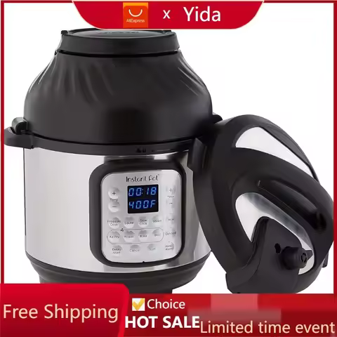 Instant Pot Duo Crisp 9-in-1 Electric Pressure Cooker and Air Fryer Combo with Stainless Steel Pot, 