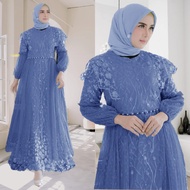 Maxi Safira New Party Dress (ML XL XXL 3XL) Wedding dress full front and back brocade dress/ Event u