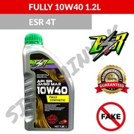 ESR 4T FULLY 10W40 1.2LITER ENGINE OIL MOTORCYCLE MINYAK HITAM MOTOSIKAL FULLY SYNTHETIC 1.2L