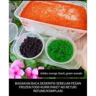 HIJAU HITAM [ 45 gr / 150 gr ] tobiko orange flying fish roe sushi fish eggs ikura / tobiko black sq