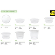 TEKA ROUND CONTAINER R8/R10/R12/R16/R20/R25/R30 (50SET) BEKAS MAKANAN PLASTIK BULAT
