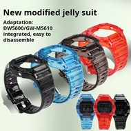 For Casio GSHOCK DW5600 5610 GW-B5600 GW-M5610 G-5600E silicone men case strap Transparent bezel wat