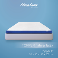 SLEEP LATEX Topper หนา 4 นิ้ว ท็อปเปอร์ ยางพาราแท้ รุ่น Luminous ขนาด 5 ฟุต แผ่นรองนอน ที่ีรองนอน แน