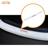 GTIOATO Transparent Car Rear Bumper Protector Carbon Fiber Car Accessories For Nissan Note GTR Qashqai Serena NV350 Kicks