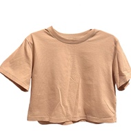 Preloved UNIQLO Airism Pink Crop Tshirt (Women)