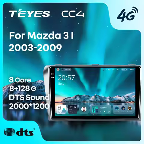 TEYES CC4 For Mazda 3 I For Mazda3 BK 2003 - 2009 CarPlay Android Auto 2DIN Car headunit Autoradio C